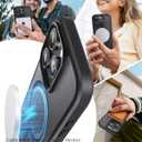 NIMASO for iPhone 16 Pro Case,Compatible with MagSafe,Shockproof Military-Grade Protection Cover, Slim Anti-Yellowing Megnetic Translucent Matte Phone Case for iPhone 16 Pro (6.3 inch), Black