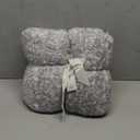 Cozy Bliss Luxury Sherpa Throw Blanket for Couch, Premium Reversible Plush Thick Throw, Warm Cozy Soft Blanket for Home and Gifts (Mottled Grey, 50" x 60")