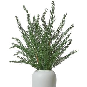 31 Inch Artificial Pine Branches Christmas Greenery Stems Faux Cedar Stems Fake Cypress Christmas Vase Fillers Home Decorations 2 Pcs
