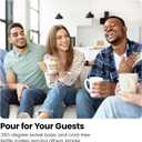 CHEFMAN Electric Kettle - 1.2L 1500W Hot Water Tea Pot with Infuser, BPA Free, Auto Shut Off, Boil-Dry Protection, Removable Lid, LED Light, Cordless Glass Electric Tea Kettle  Stainless Steel