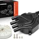 A-Premium Ignition Distributor Cap Compatible with GMC, Chevy & Isuzu Vehicles - V6 4.3L - Silverado 1500, Sierra 1500, Savana, Express, C/K-1500, Blazer, Hombre, Bravada - 1995-2008