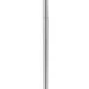 Globe Electric 677150 Elliott 72" Floor Lamp, Silver, White Plastic Shade, On/Off Rotary Switch on Shade, Standing, Living Room Decor, Bedroom, Tall, Corner Light