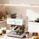 COWSAR 20 Bar Espresso Machine with Grinder & Milk Frother Steam Wand, 58mm Expresso Coffee machines, Commercial Stainless Steel Coffee Maker for Cappuccino and Latte, Perfect for Home Caf (EXP 02/04/26)