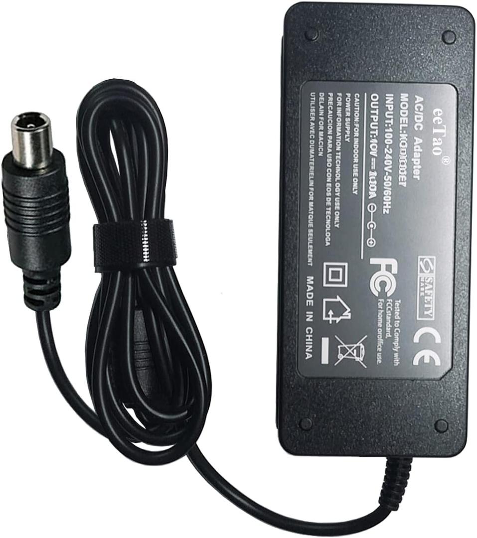 42V AC/DC Adapter Charger Compatible with Okai Neon Lite EA10 ES10 ES20 ES50B AovoPro M365 Pro ES60 EW6 HiBOY S2R YADEA KS5 Pro KS1 Macwheel MX1 MX2 Bird Air M365 Scooter Power Supply Cord Cable