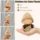 3Pcs Premium Outfit with Accessories, Hand Crocheted Hat, Sweaters, Bag