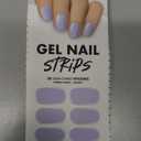 MOYOU LONDON Semi Cured Gel Nail Strips - 20 Pcs. Waterproof Gel Nail Wraps, Cures in Sunlight or UV/LED Lamp, Lasts Up to 2+ Weeks, Stretchable, Easy to Apply & Remove, Vegan & Cruelty-Free