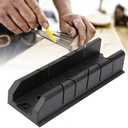 Niiyen Miter Saw Box Cabinet 0/22.5/45/90 Degree Wood Gypsum Tile Cutting Tool, ABS Plastic, Easy to Use, Fixable on Workbench, Suitable for Wood, Gypsum, Tile