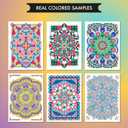 ViSnezh Adult Coloring Book: Unique A4 Mandalas for Women - Stress Relief, Hardback Spiral Bound, Thick Paper