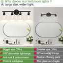 Indoi 4-Light Bathroom Light Fixtures, Black Bathroom Lights Over Mirror with Clear Glass Globe Shade, Vanity Lights for Bathroom Kitchen Living Room Hallway Cabinet Bedroom Porch