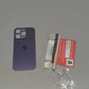 Rear Back Screen Glass Cover Replacement Compatible with iPhone 14 Pro 6.1" + Professional Tools (Deep Purple)