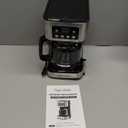 Taylor Swoden 12-Cup Programmable Coffee Maker, Regular & Strong Brew Drip Coffee Machine for Home and Office, Glass Carafe, Pause & Serve, Auto Shut Off, Black & Stainless Steel