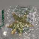 Livder 8 Inches Christmas Tree Top Crown Glitter Star Decoration (Golden)