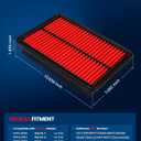 KAX Engine Air Filter, (CA11259) Air Filter Compatible with Mazda 3 2013-2018, Mazda 6 2014-2021, CX-5 2.5L 2013-20213, Replace OE PE07-13-3A0, PE07-13-3A0A, PE07-13-3A0A