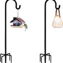 Shepherd Hooks 36 inches for Bird Feeders Outside Heavy Duty Shepherd Stand Plant Hanger Yard Hooks for Lanterns, Solar Lights, Bird Feeder, Wedding, Planter Pot-2 Packs