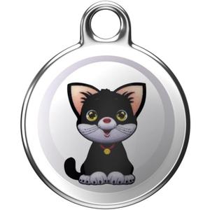 Universal Pet Tracker Smart Tracking Device Anti-Lost Collar for Dogs and Cats Long Battery Life Bluetooth Positioning Global Cross-Border Popular (Round cat)