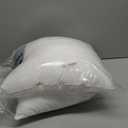 Oubonun 12 x 20 Lumbar Pillow (Set of 2) - 100% Cotton Cover - Rectangle Square Sofa Pillow Inserts - Decorative Pillow Pair - White Couch Pillow