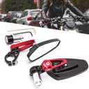 Red 7/8" Bar End Motorcycle Mirror Rearview CNC Motorcycle Mirrors Compatible With Honda GROM MXS125 CB500F Yamaha MT-03 MT-07 FZ-07 MT-09 MT-10 Z125 pro Z650 Z750 and More