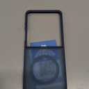 FNTCASE for Samsung-Galaxy Z-Flip-7 Magnetic Case:Translucent Matte Textured Military Grade Drop Protection Phone Cover - Durable Rugged Shockproof Protective Bumper Cases (Blue)