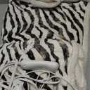 Heated Blanket Throw Electric Blanket  Fast Heating Blanket with 10 Heat Settings & 10 Hours Auto Off, Cozy Soft Fleece Sherpa, Washable, Warm Gifts for Grandma (Throw 50" x 60", 13 - Zebra)