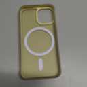 SUPFINE Magnetic for iPhone 12 Mini Case & iPhone 13 Mini Case (Compatible with MagSafe) (Military Grade Drop Protection) Slim Translucent Matte Shockproof Phone Cover, Buttercream Yellow