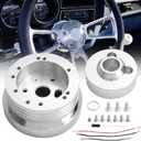 5 & 6 Hole Billet Steering Wheel Hub Adapter Compatible with 1969-1994 Chevrolet Chevy GM Flaming River Ididit Buick Jeep Pontiac Oldsmobile