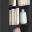 Furinno LUDER Book Shelf, 5-Cube Bookshelf, Bookcase with Open Shelf, 9.4 x 15.8 x 52, for Living Room, Bedroom, Home Office, Blackwood