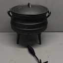 Cuisiland 8.5QT Cast Iron Potjie Cauldron Pot with Lid & 3 Legs  Pre-Seasoned South African-Style Campfire Pot for Outdoor Cooking, Soups, Stews & Braising  Heavy-Duty Cast Iron Dutch Oven