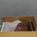 SONGMICS Wooden Hangers, Pack of 30, Coat Hangers, Pants Bar, 360 Swivel Hooks, Solid Birch Wood, Space Saving, for Jackets, Shirts, Coats, Walnut Brown UCRW030K02