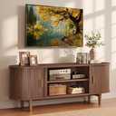 VASAGLE 58 Inch TV Stand, Mid Century Entertainment Center with Storage, 58"L x 15.7"W x 21.7"H