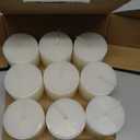8 Hour Ivory Votive Candles for Weddings Party Spa & Emergency, Set of 9 Unscented Bulk Candles for Restaurants & Home Decoration, 1.25 Inch, 9 Pack