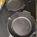 Cast Iron Grill Pan with Two Handles and Lid 10"
