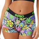 PSD Women's Graphic Print Boy Shorts - Full Coverage Women's Underwear - Comfortable Stretch Panties for Women. XL
