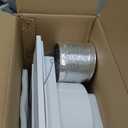 12" Ultra Quiet Bathroom Exhaust Fan with 6500K LED Light, 1.0 Sone 120 CFM, 10x10 Mount, 1500 LM Ceiling Ventilation Fan, Energy Efficient (6500K-White)