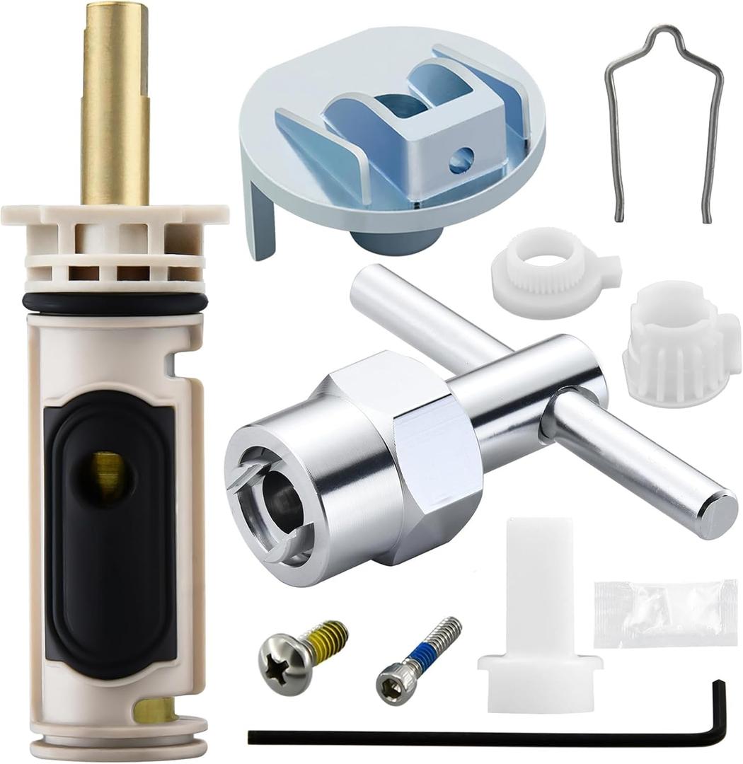 Tearel Shower Cartridge, Compatible with Moen 1222 Replacement Cartridge with Removal Tool, for Moen Posi Temp Shower and Tub Faucet Valve Repair, Fix Leaks, Drips, Temperature Issue, Stiff Handle