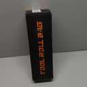 Tool Roll Bag, Black with Orange Buckles, Portable Tool Organizer