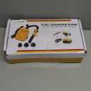 Ecarke Auto Shut-Off 3.2GPM Cordless Fuel Transfer Pump, Compatible with DeWalt 20V Milwaukee 18V Battery, Leak-Proof Electric Pump for Gasoline Diesel to Car Truck Boat (Without Battery) (Yellow)