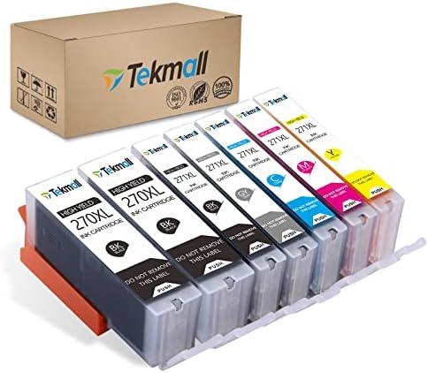 Tekmall Compatible Ink Cartridges PGI-270XL CLI-271XL 271 270 271XL 270XL Used for PIXMA MG7720 TS9020 TS8020 MG6821 TS9000 MG7700 MG6820 Printers 3 Pack (2*PGBK, BK, C, M, Y, GY)