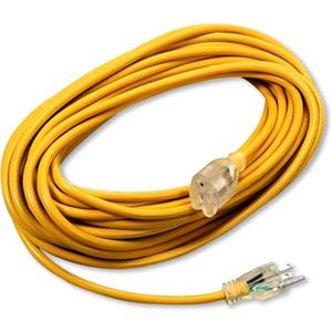 50ft 101678 Extension Cord Compatible with ProTeam Backpack Vacuum, Extension Cord Replacement for ProTeam Vacuum Cleaner Parts, Heavy-Duty 16 Gauge Yellow Extension Power Cord