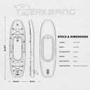 TIGERXBANG 10.2'x35''x8'' Inflatable Kayak with Detachable Seat, SUP-Kayak Set Includes Hand Pump/Aluminum Oar/Backpack, Boat for Adults/Kids | for Fishing, Touring