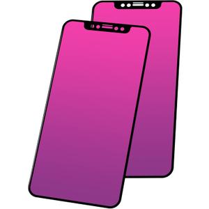 Jephuwneh 2 Pack Gradient Tempered Glass for iPhone 11 / XR Privacy Screen Protector for iPhone11 / XR 6.1inch Anti Spy Anti Blue Light Eye Protection Anti-Scratch Bubble Free Easy Installation