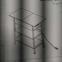  Fixwal End Table with Charging Station, Flip Top Side Table with USB Ports and Outlets, Nightstand for Small Spaces, Bedside Tables with Storage Shelf for Living Room, Bedroom, Black