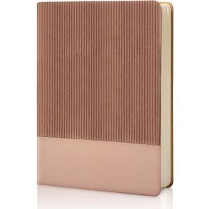 Lined Journal Notebook for Work College Ruled Note Book 5.79"x8.27" A5 PU Leather Daily Journaling 216 Pages for Women Men Writing Home School Supplies Business (Dark Pink)