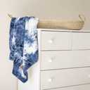 Cuddle Cookie Baby Tie-Dye Faux Fur Blanket, 27 x 33 inches, in Gift Box (Blue)