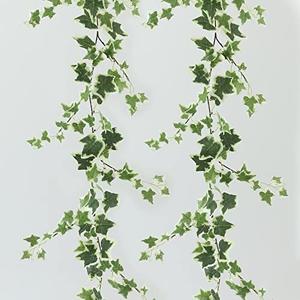 Dallisten 3 Strands Odorless Artificial Ivy Vines Kit, 71" Silk Ivy Garland with Green Leaves, Fake Hanging Plants Greenery Decoration for Bedroom, Windows, Walls, Wedding, Outdoor Decor