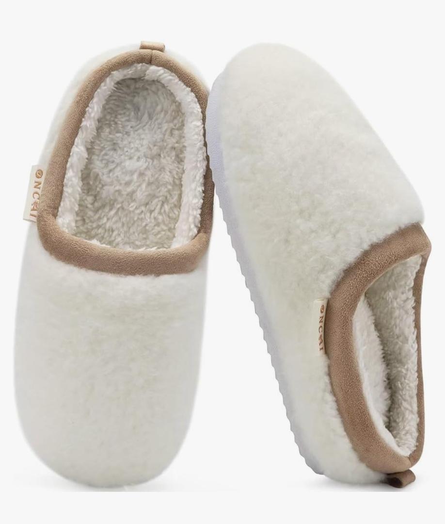 ONCAI Women's House Fuzzy Slippers Cozy Winter Warm Indoor Outdoor Bedroom Shoes Size 8