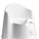 BabyBjrn Potty Chair, White/Gray | Potty Training Toilet, Easy-to-Clean, Removable Inner Potty, Non-Slip