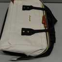 LOVEVOOK Laptop Backpack for Women, 15.6 Inch Work Business Backpacks Purse With Large Capacity, Waterproof Nurse Bag College Bookbag for School, Waterproof Casual Daypack for Travel (Beige-black)