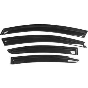 Window Visors Compatible with 2012-2016 Subaru Impreza & 2015-2021 WRX STI, Acrylic Smoke Tinted Semi-Transparent Rain Guards Wind Deflector by IKON MOTORSPORTS