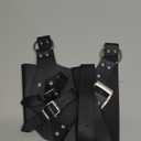 HZMAN Black/Brown Adjustable Sword Frog Medieval Holster LARP Clothing Accessory Strap Excluding Prop Swords & Guns