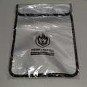 Upgraded Two Pockets Fireproof Document Bag (2000), andyer 15x 11Waterproof Fireproof Money Bag for Cash with Zipper, Important Document Storage Organizer for Valuables, Legal Documents Safe (Grey)